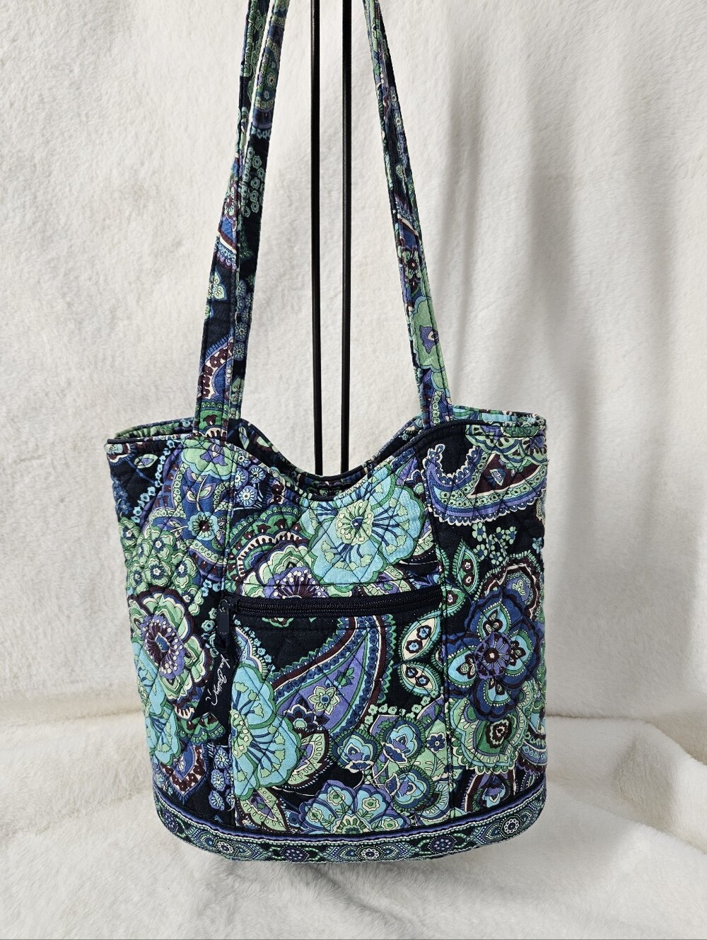 Vera Bradley Rhapsody Paisley Quilted Shoulder Tote Bag